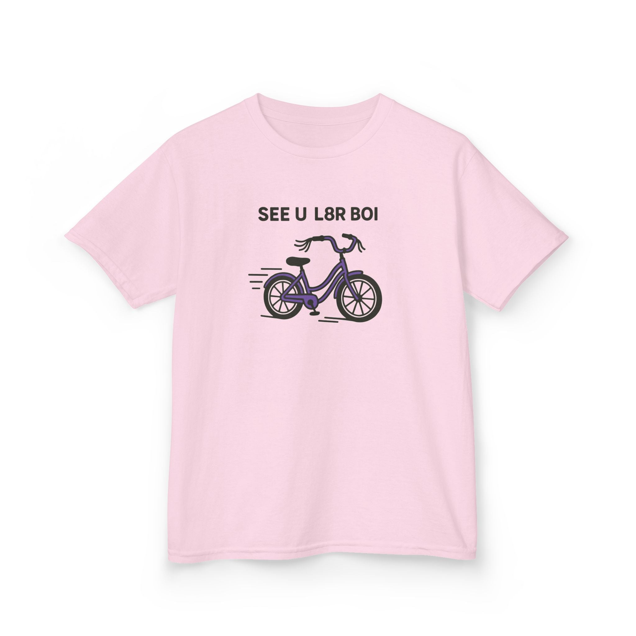 SEE U L8R BOI - Youth Tee Light Pink / XS