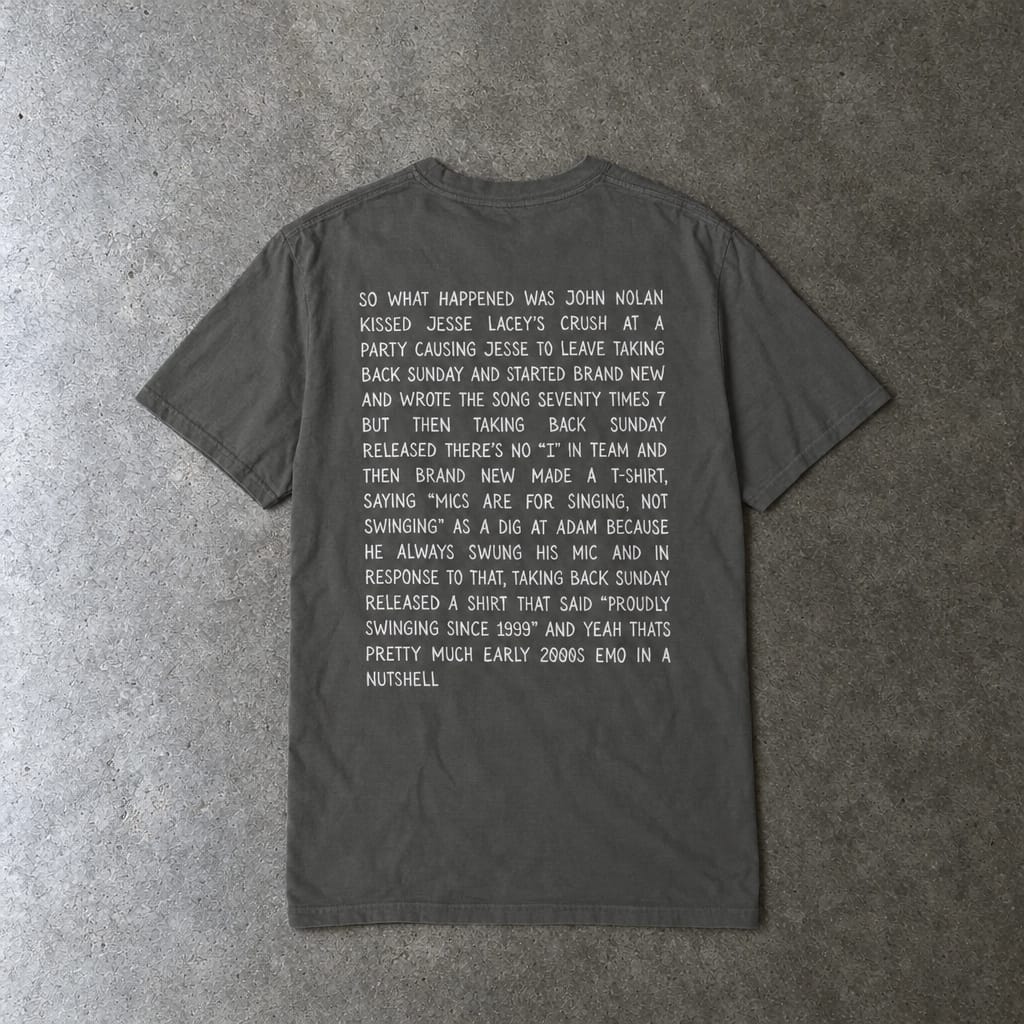 So What Happened Was John... Tee on Comfort Colors Pepper / S