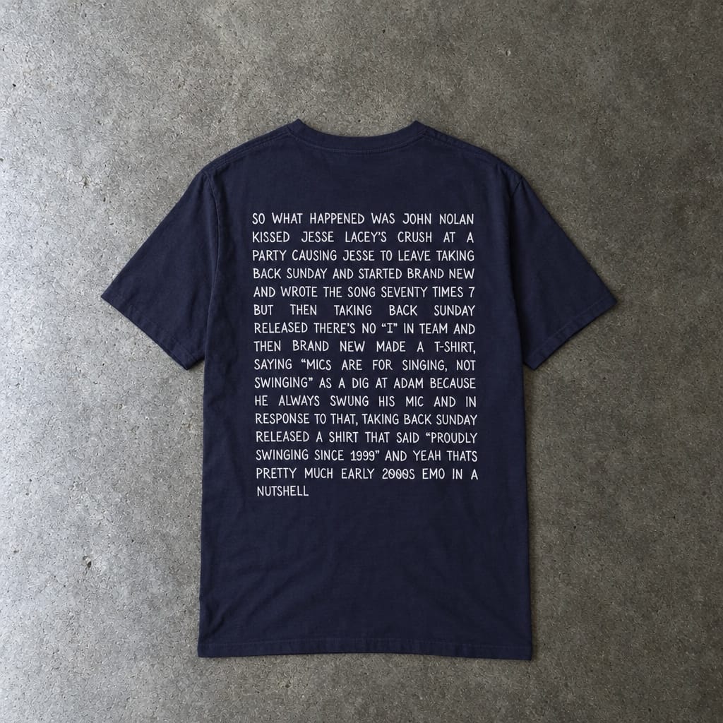 So What Happened Was John... Tee on Comfort Colors True Navy / S