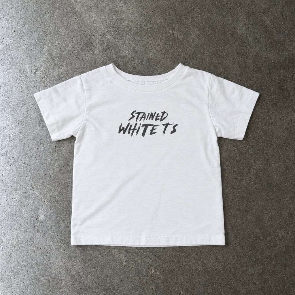 Stained White T's - Infant Tee White / 6M