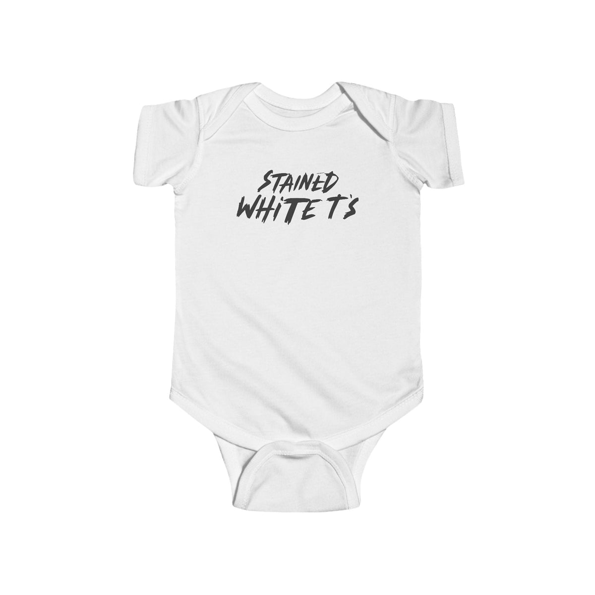 Stained White T's - Onesie CA White / NB (0-3M)