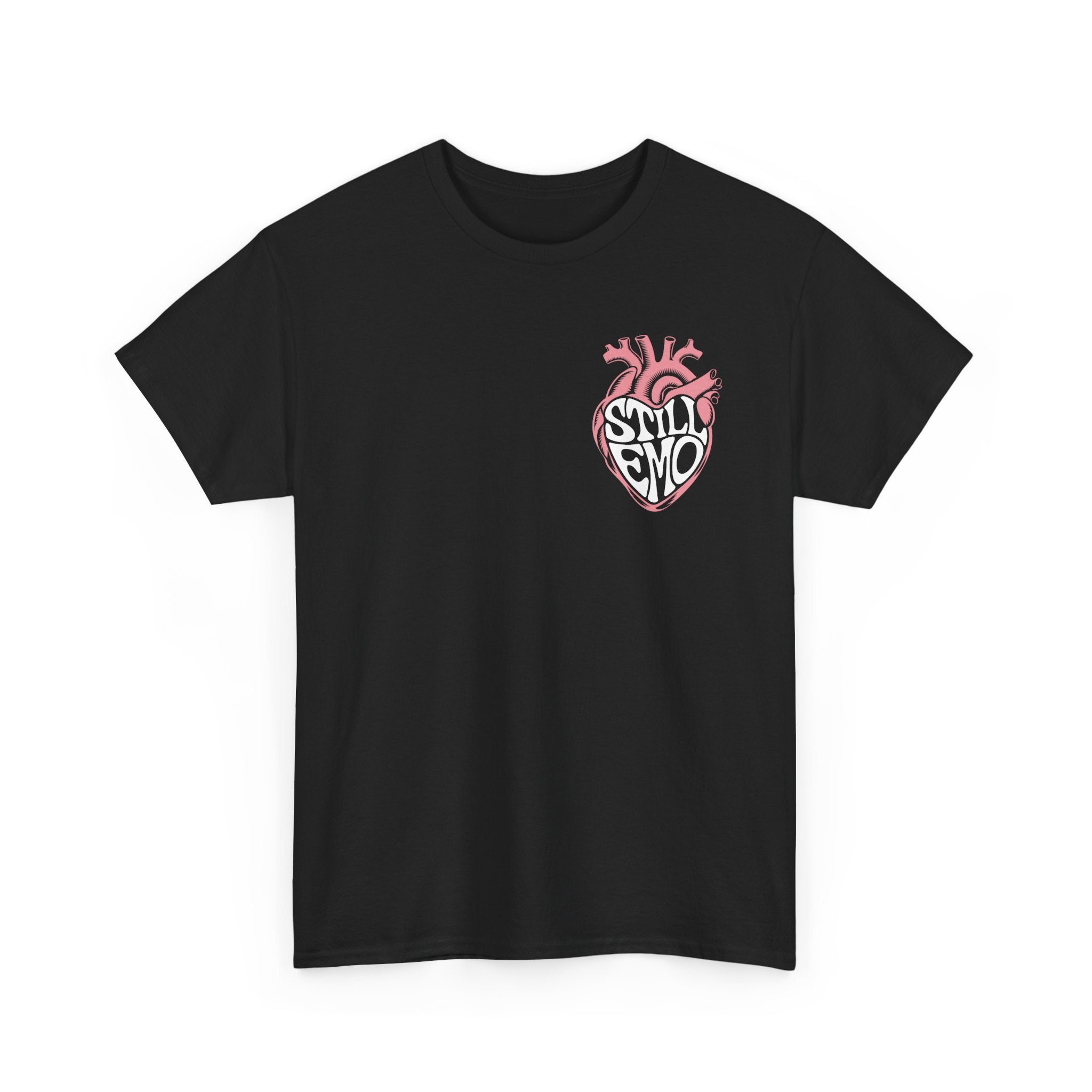 Still Emo Anatomical Heart Color Tee Black / S
