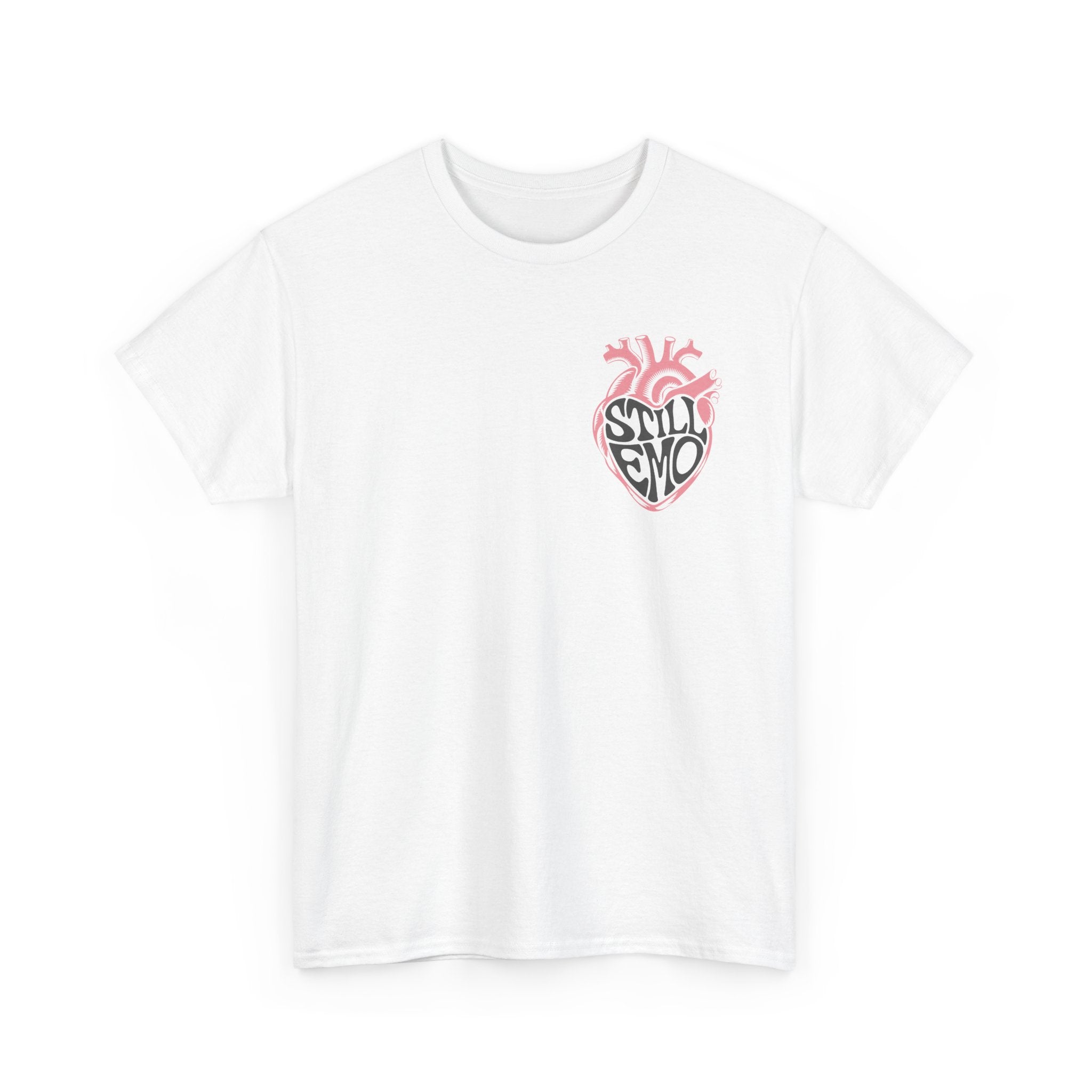 Still Emo Anatomical Heart Color Tee White / S