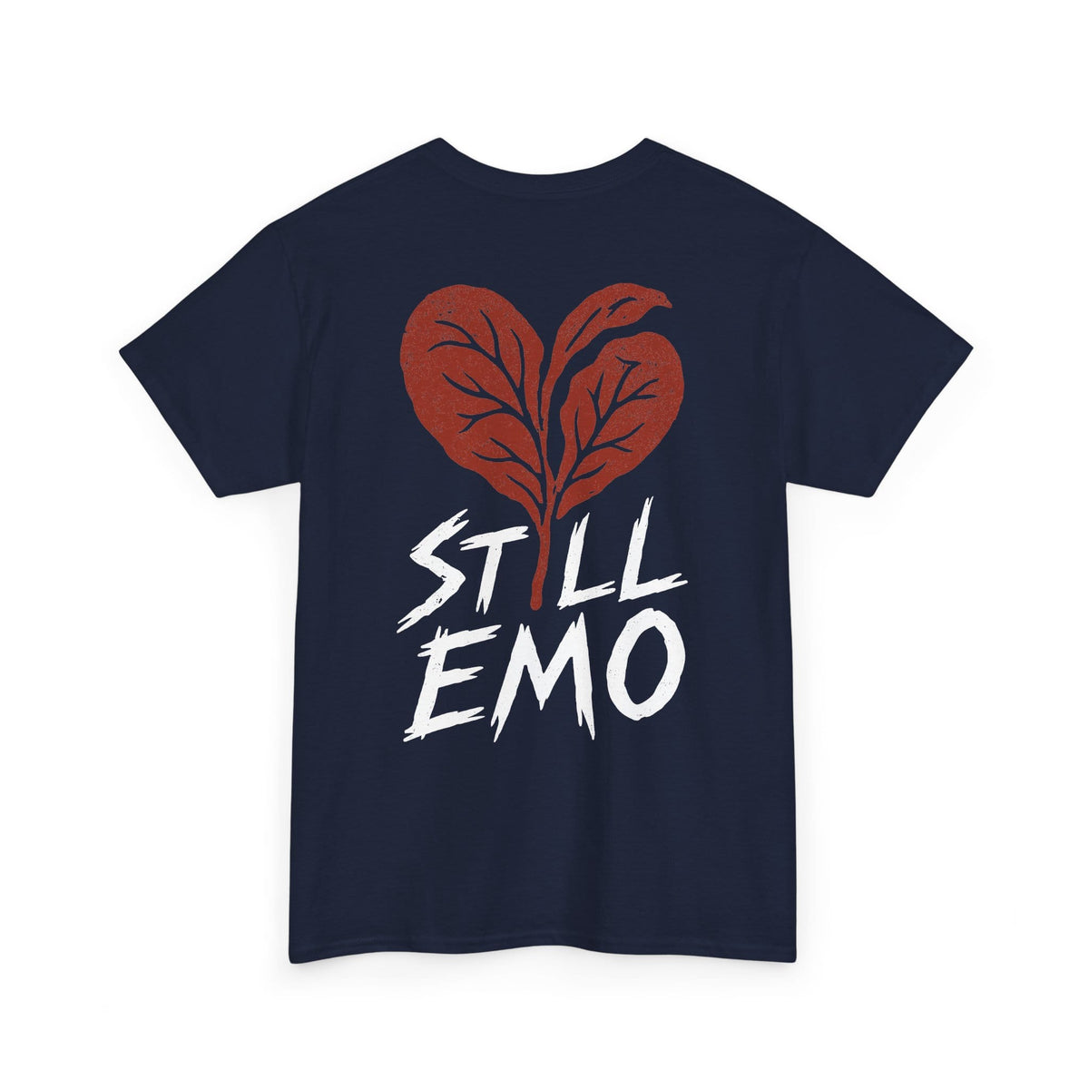 Still Emo Bleeding Heart w/ Back Tee S / Navy