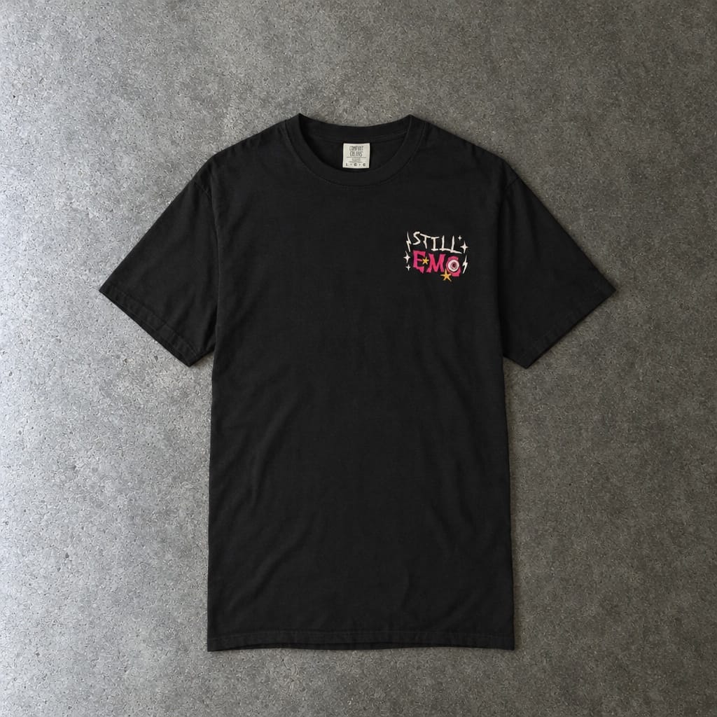 Still Emo Eyeball Tee on Comfort Colors