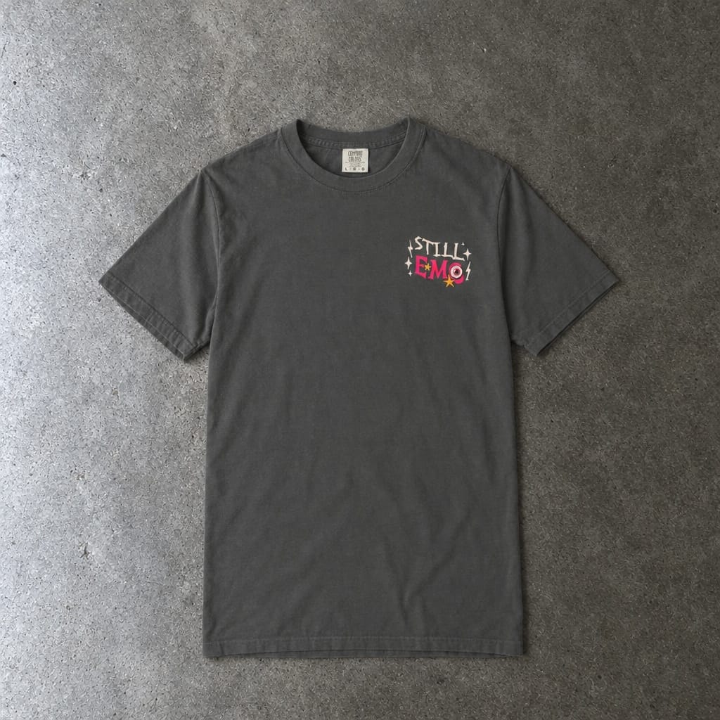 Still Emo Eyeball Tee on Comfort Colors