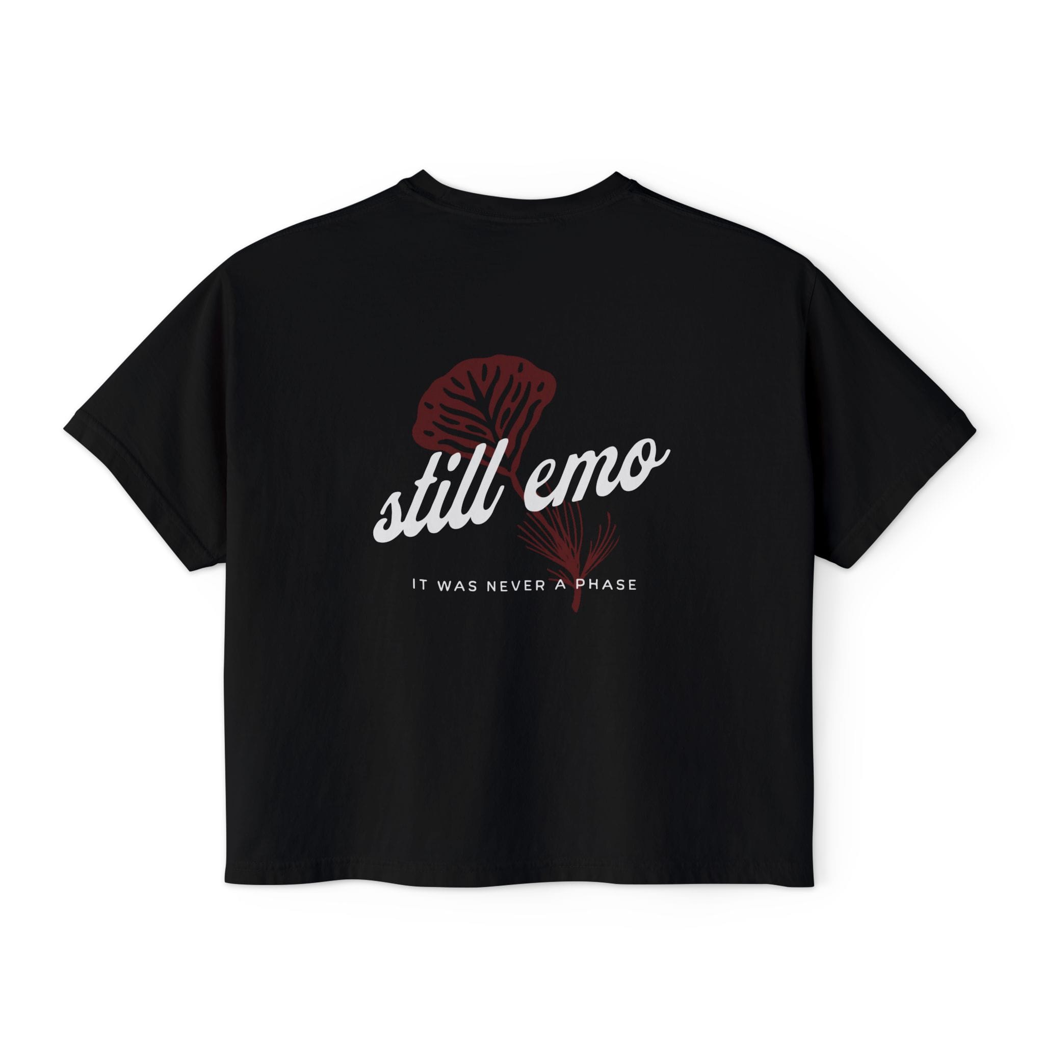 Still Emo Flower Crop Black / S