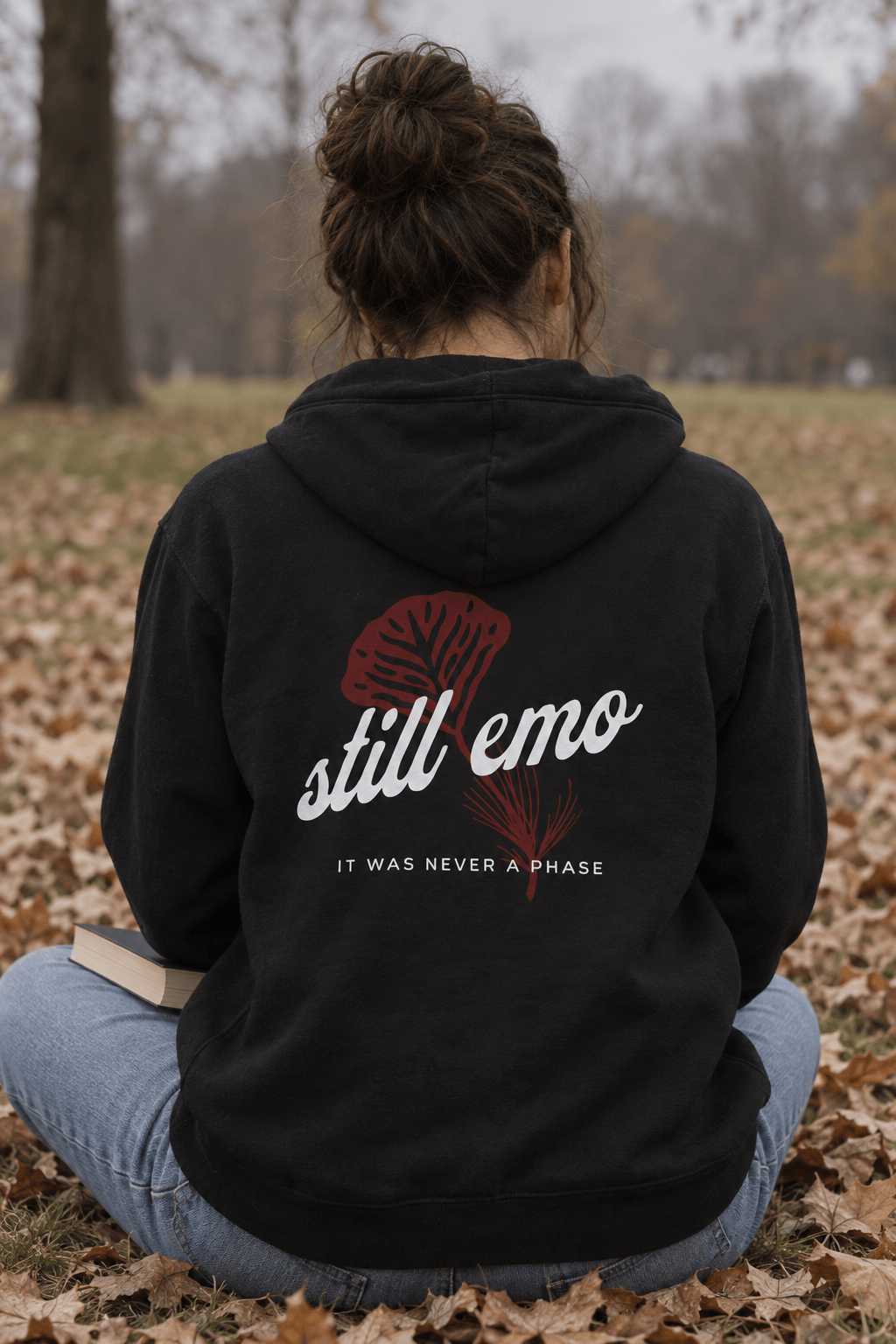 Still Emo Flower Hoodie