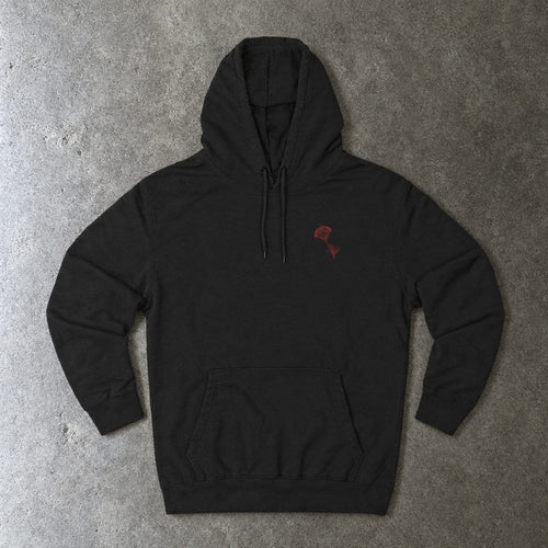 Still Emo Flower Hoodie S / Black