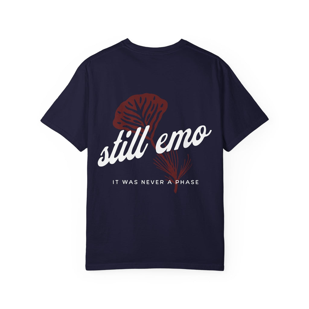 Still Emo Flower Tee on Comfort Colors