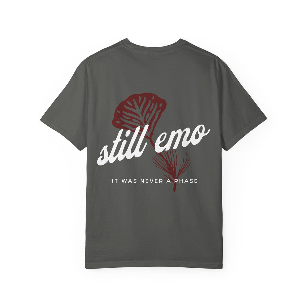 Still Emo Flower Tee on Comfort Colors