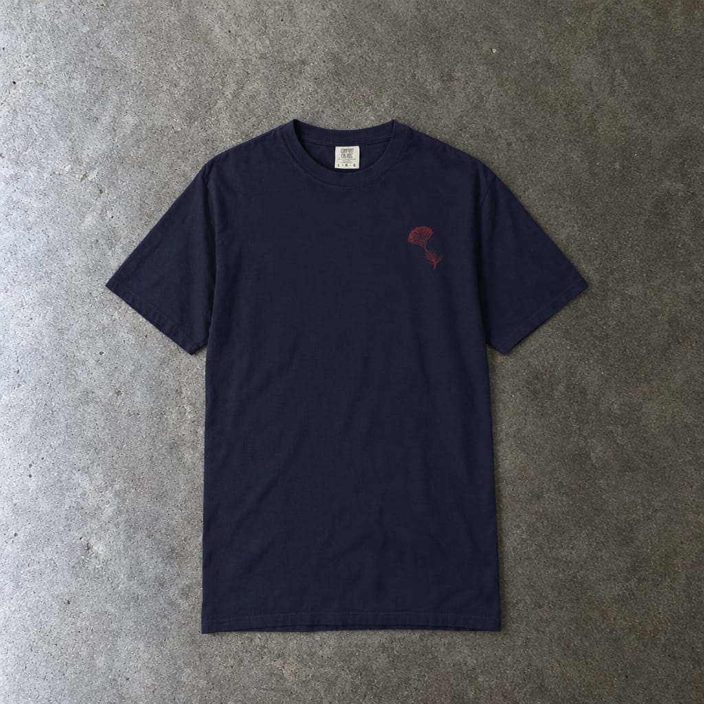 Still Emo Flower Tee on Comfort Colors