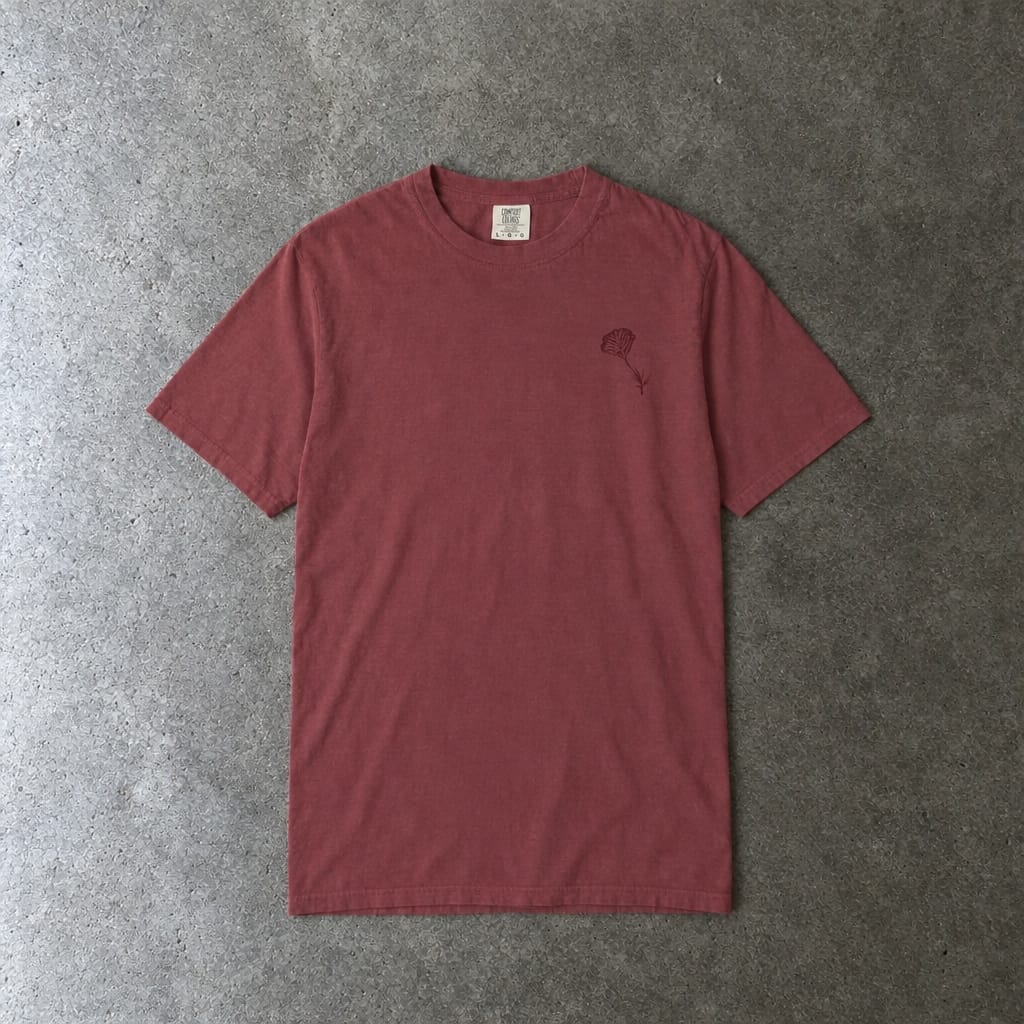 Still Emo Flower Tee on Comfort Colors