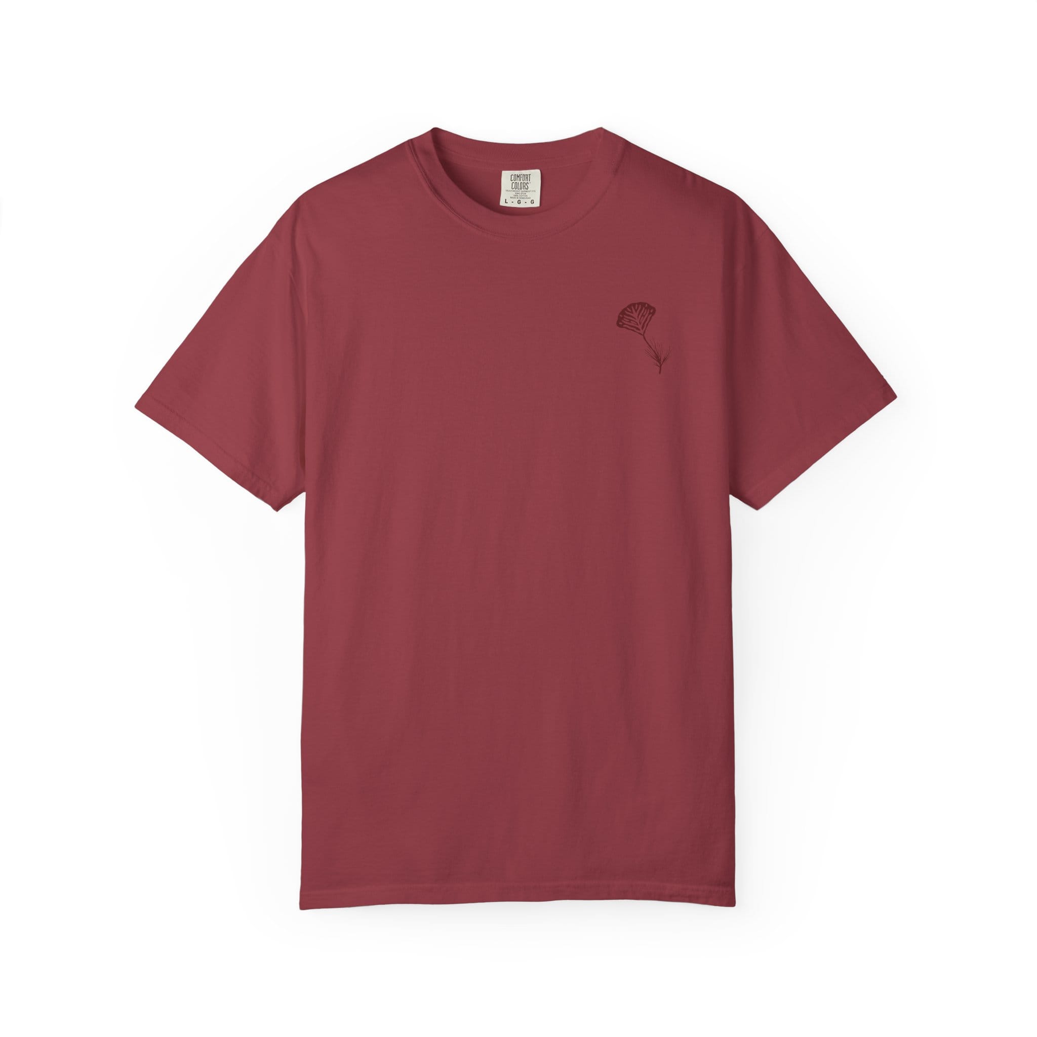 Still Emo Flower Tee on Comfort Colors Chili / S