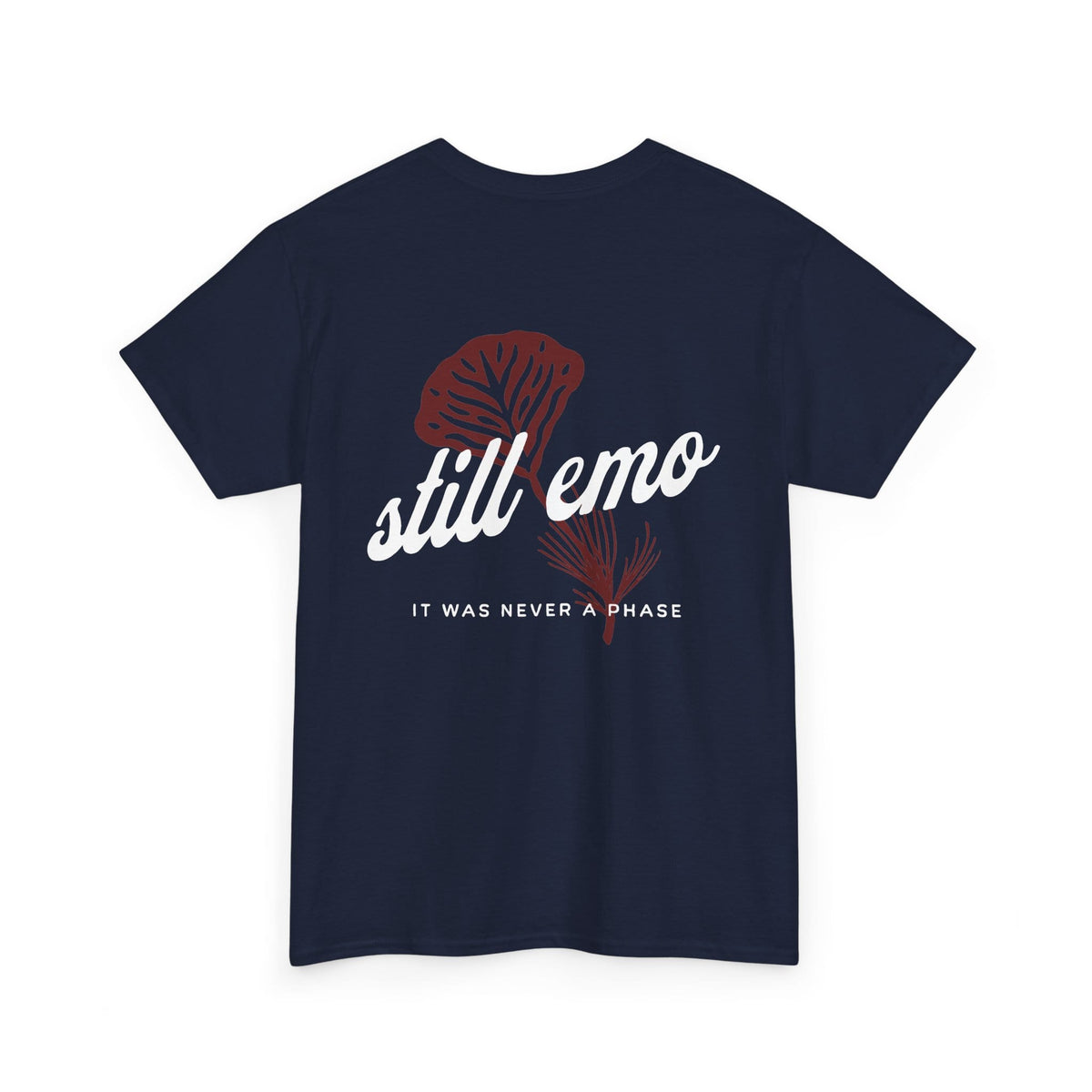 Still Emo Flower Tee S / Navy