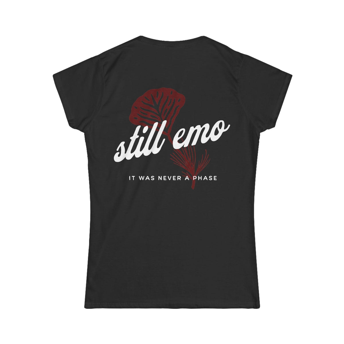 Still Emo Flower - Women's Tee CA S / Black