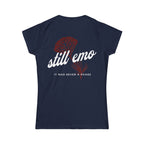 Still Emo Flower - Women's Tee CA S / Navy