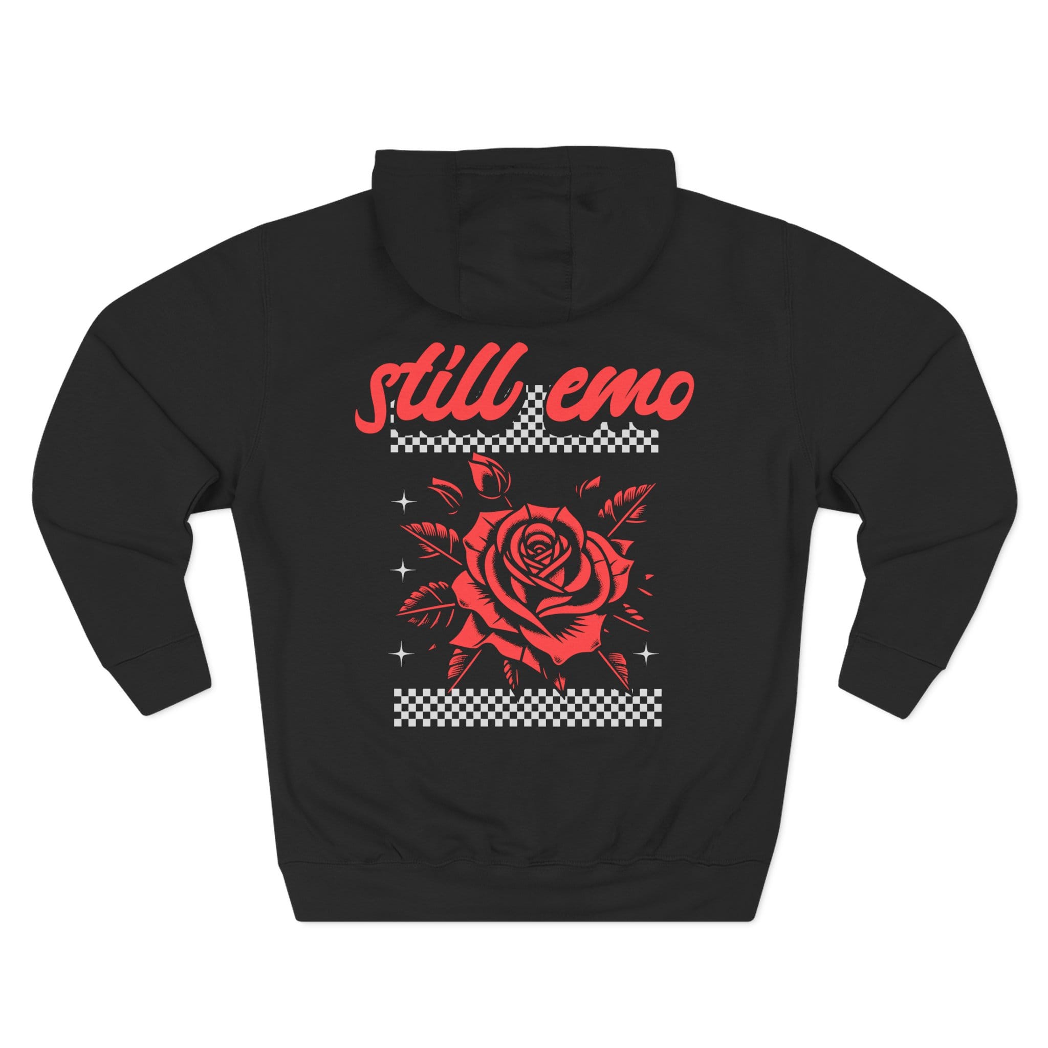 Still Emo Rose Hoodie S / Black