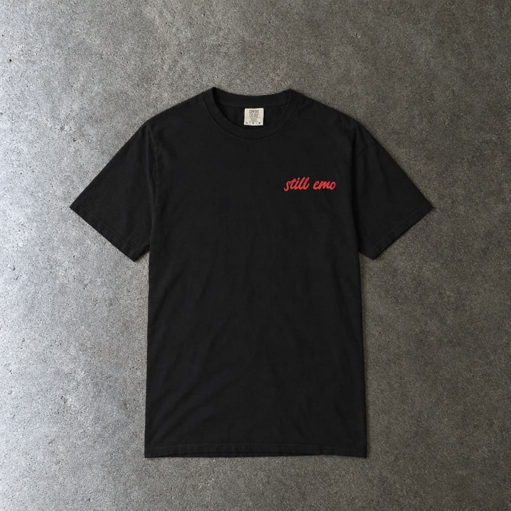 Still Emo Rose Tee on Comfort Colors