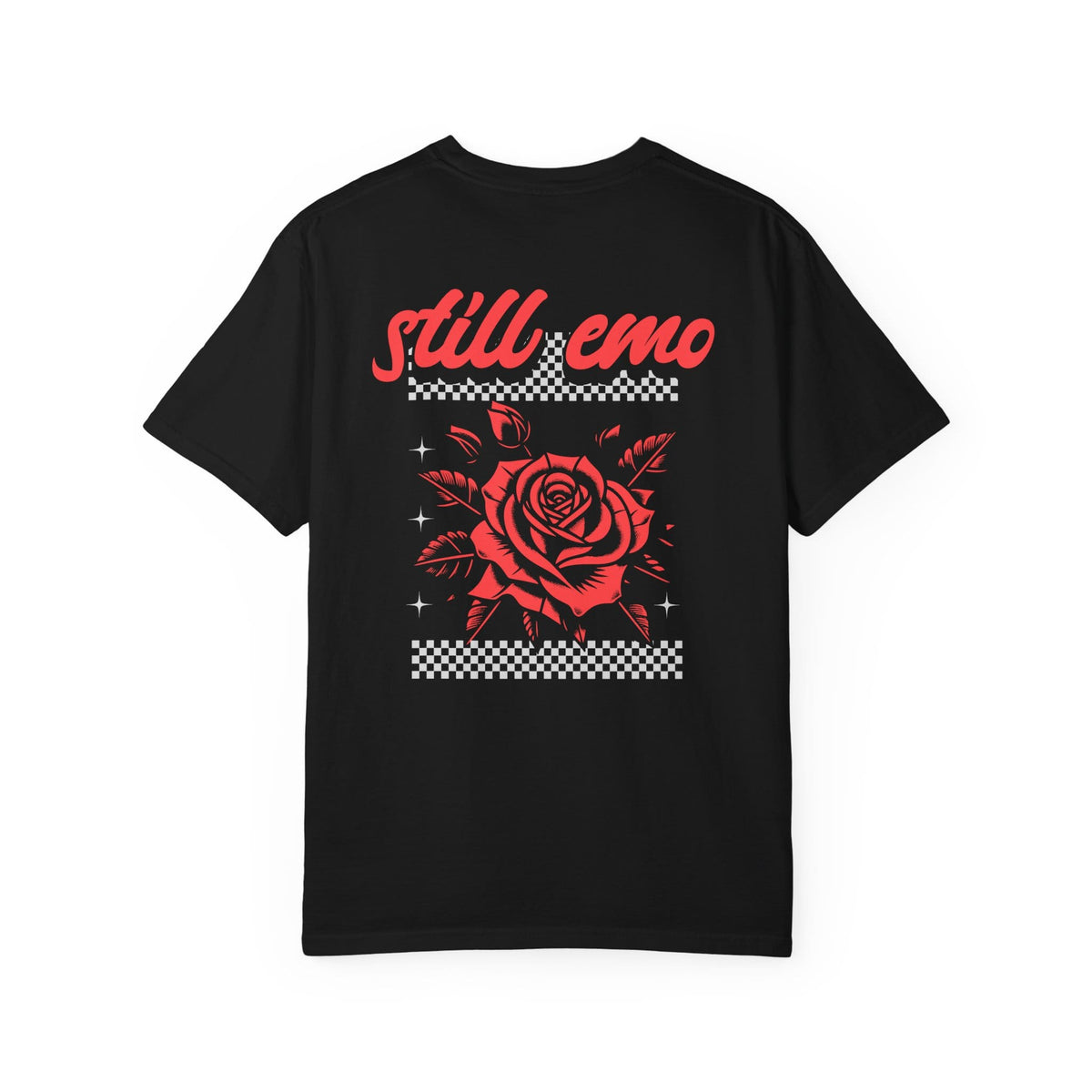 Still Emo Rose Tee on Comfort Colors Black / S