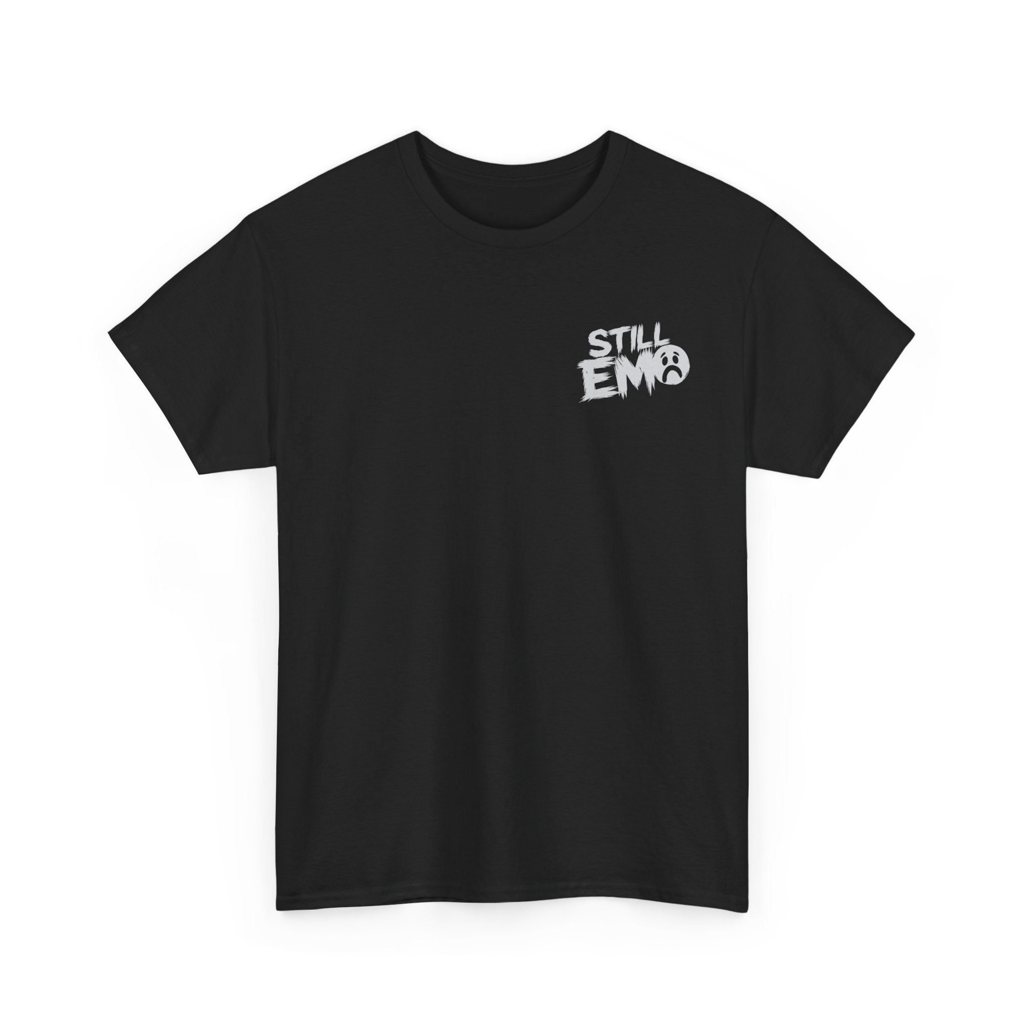 Still Emo Sad Face Tee Black / S