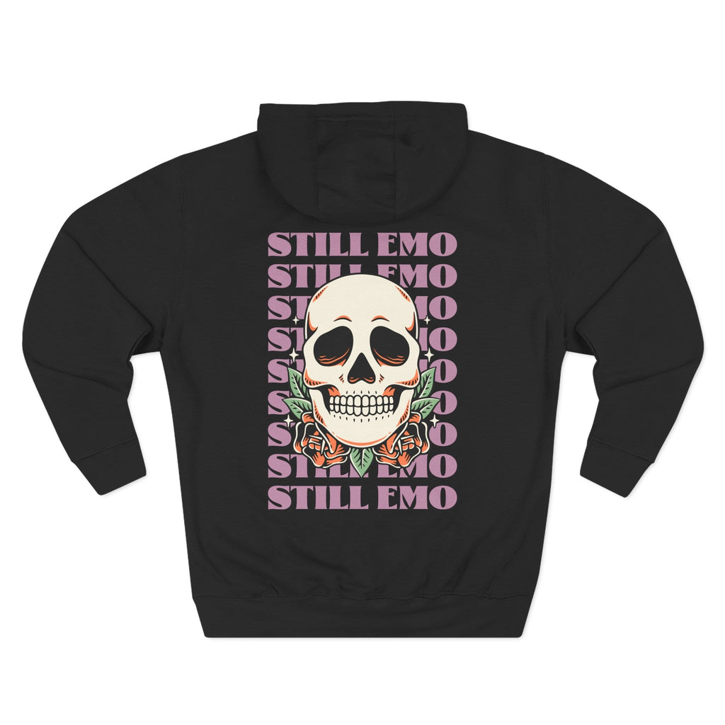 Still Emo Skull Hoodie S / Black