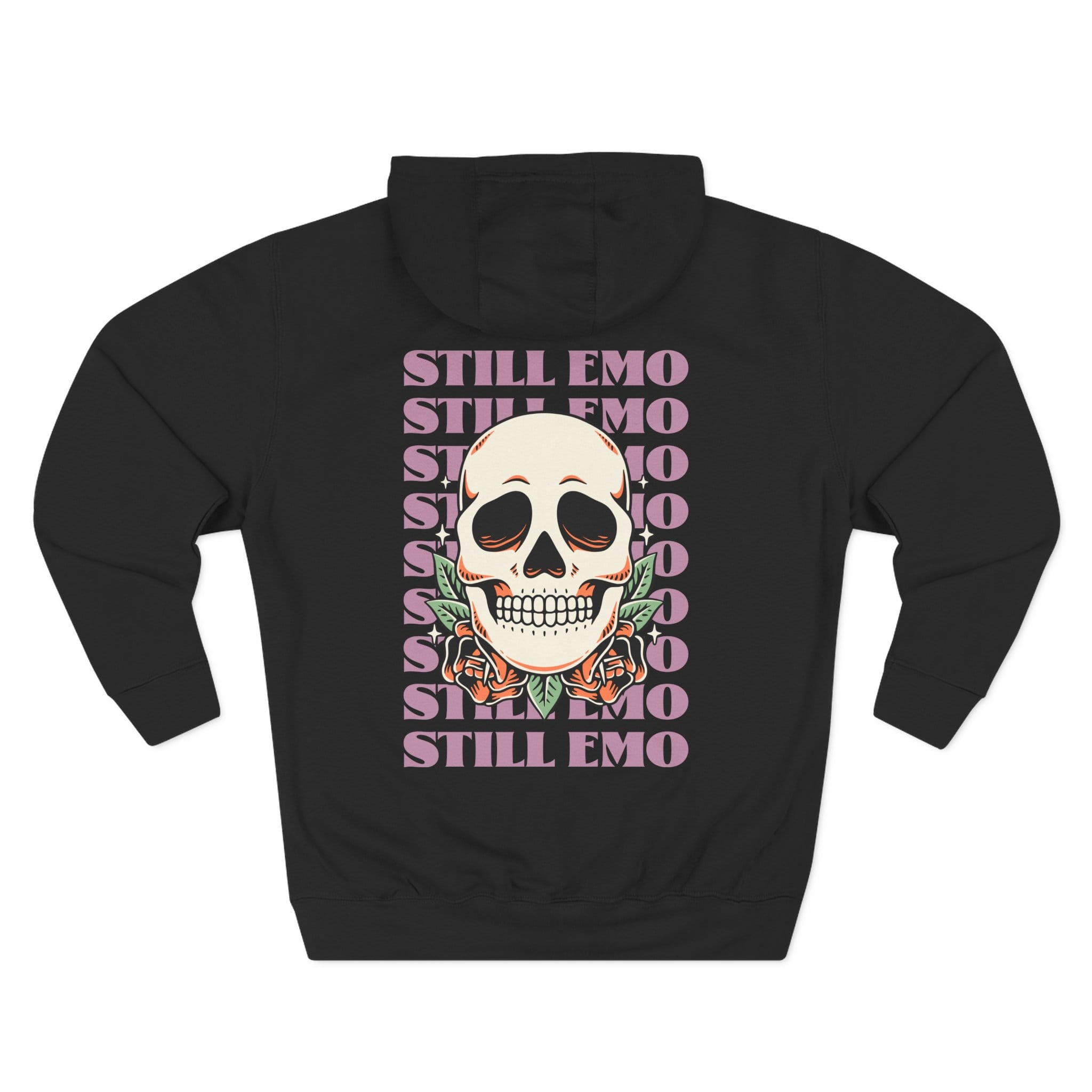 Still Emo Skull Hoodie S / Black