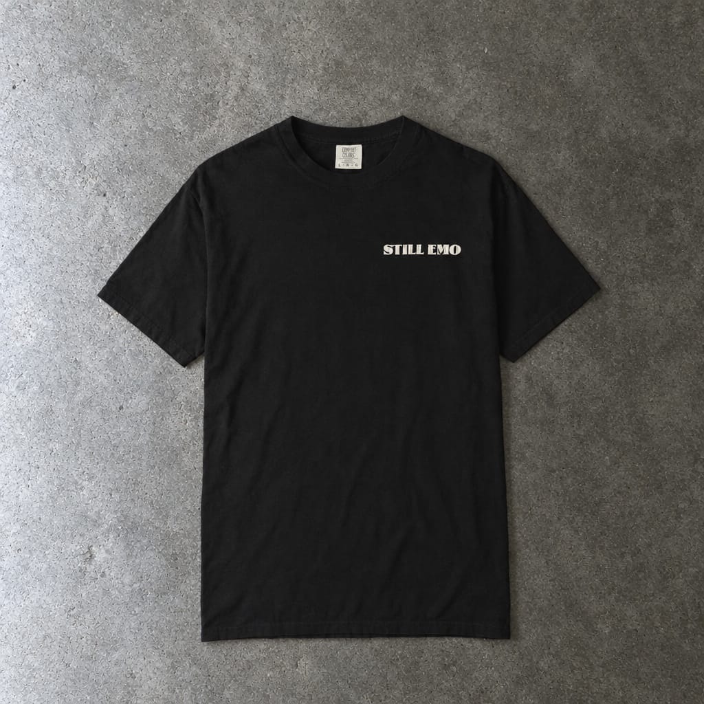 Still Emo Skull Tee on Comfort Colors