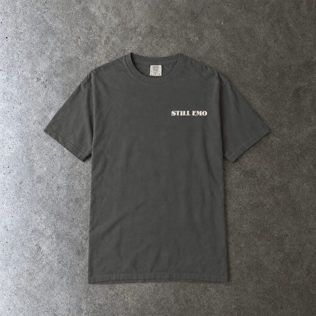 Still Emo Skull Tee on Comfort Colors