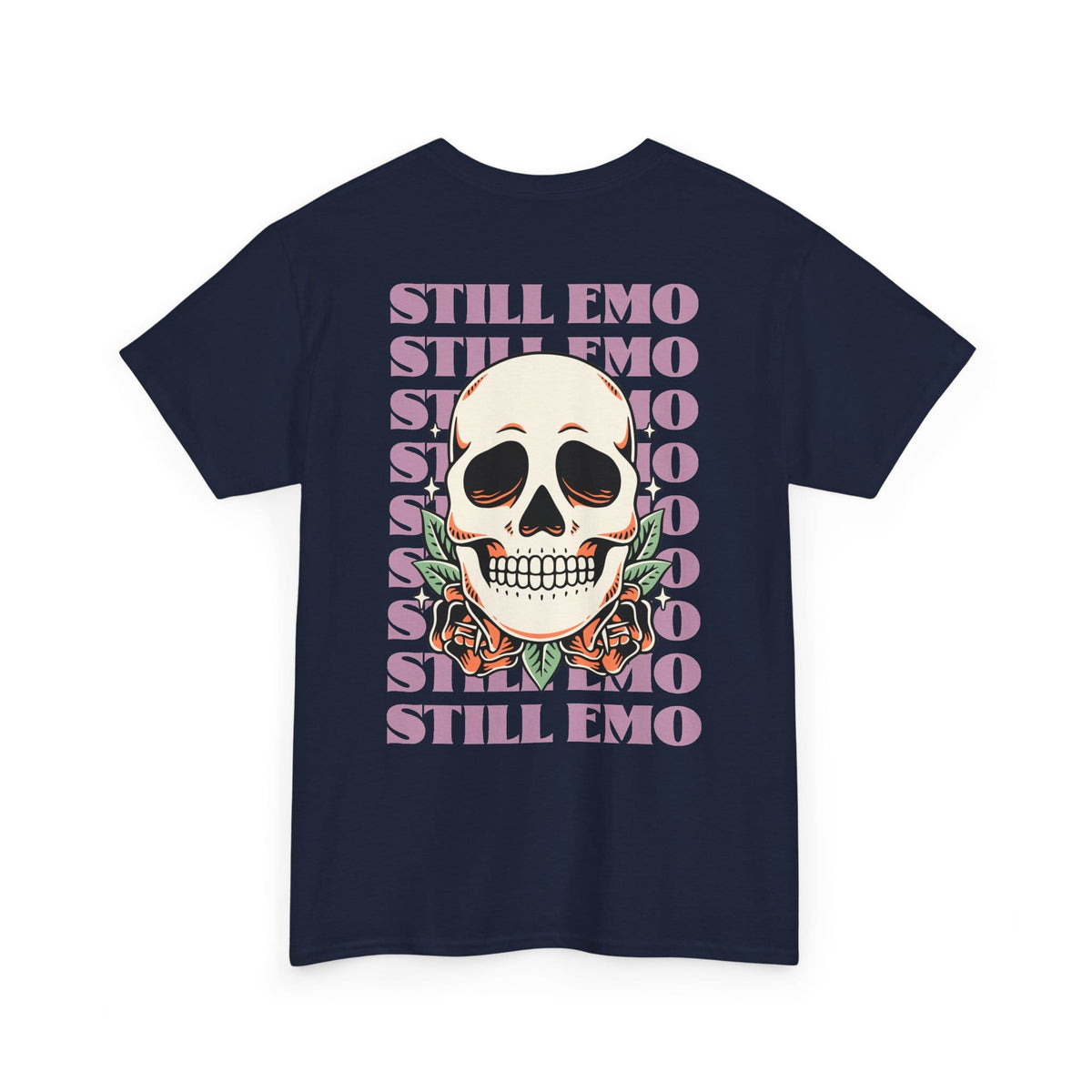 Still Emo Skull Tee S / Navy