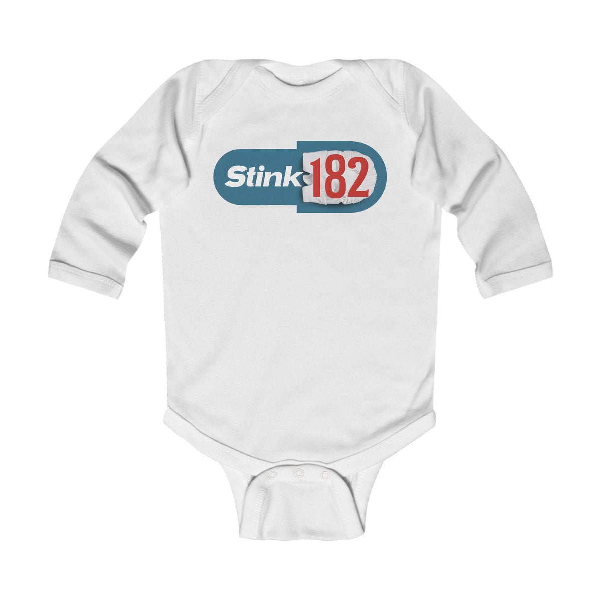 Stink-182 - Long Sleeve Onesie CA White / NB (0-3M)