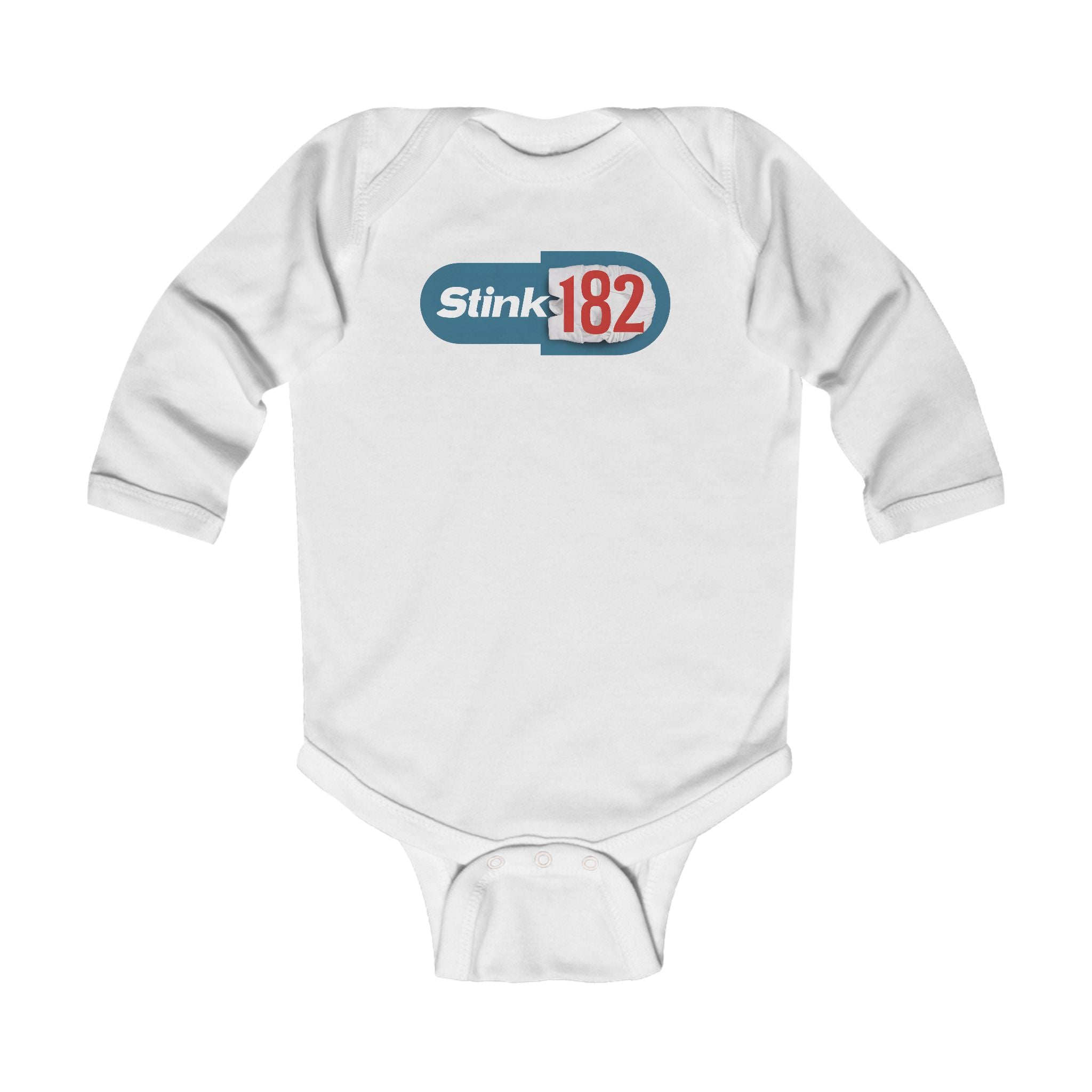 Stink-182 - Long Sleeve Onesie White / NB (0-3M)