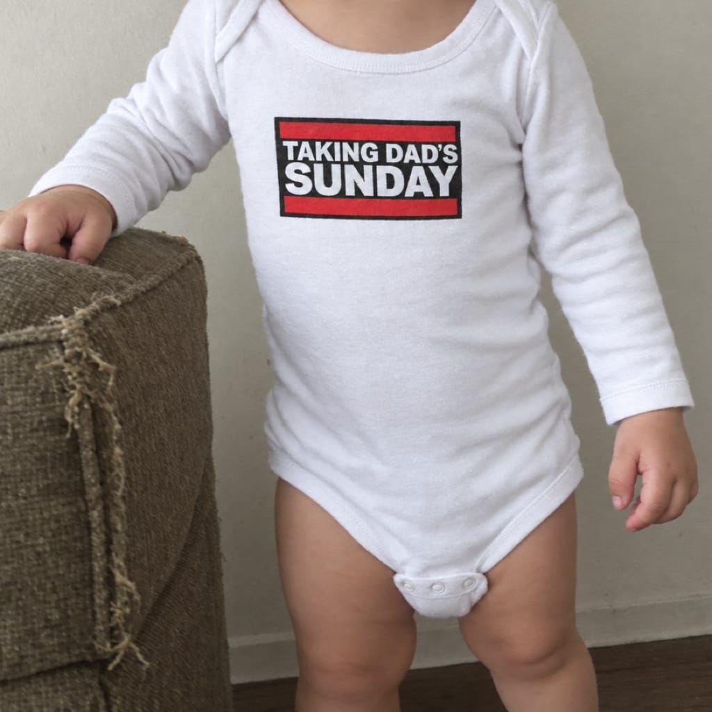 Taking Dad's Sunday - Long Sleeve Onesie