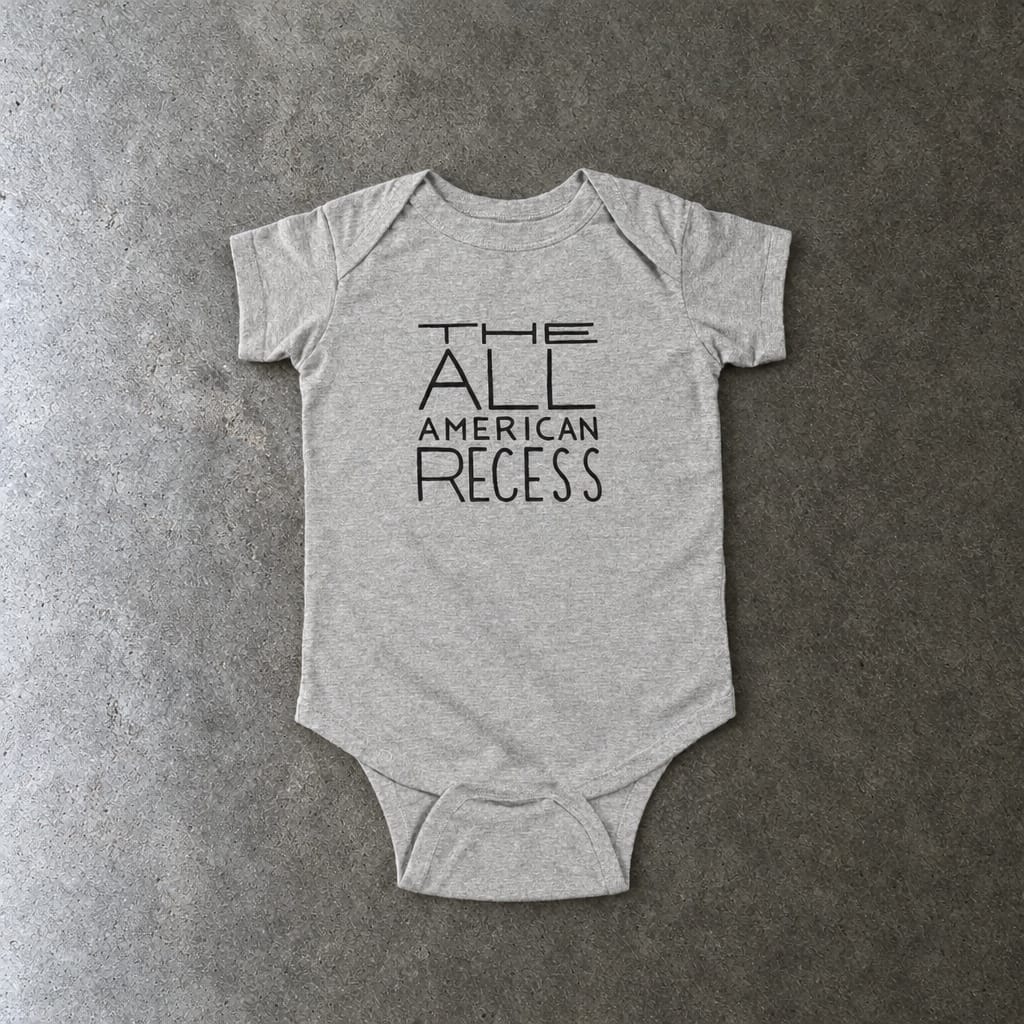 The All-American Recess - Onesie Ash / 12M