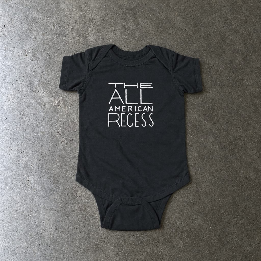 The All-American Recess - Onesie Black / NB (0-3M)