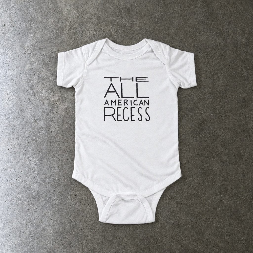 The All-American Recess - Onesie CA White / NB (0-3M)