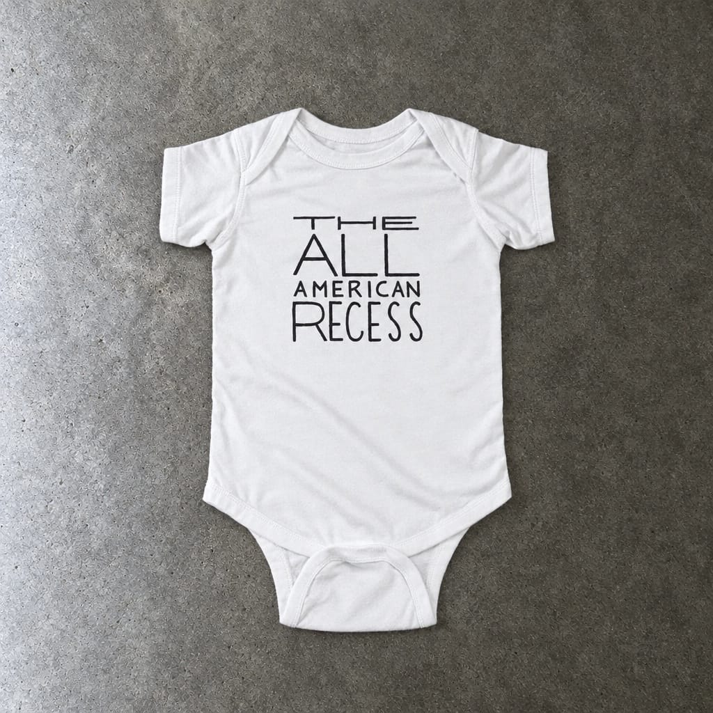 The All-American Recess - Onesie White / NB (0-3M)