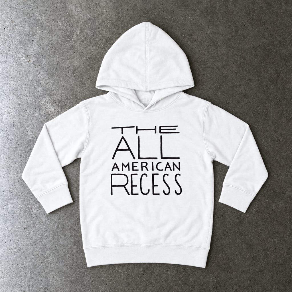 The All-American Recess Toddler Hoodie White / 2T