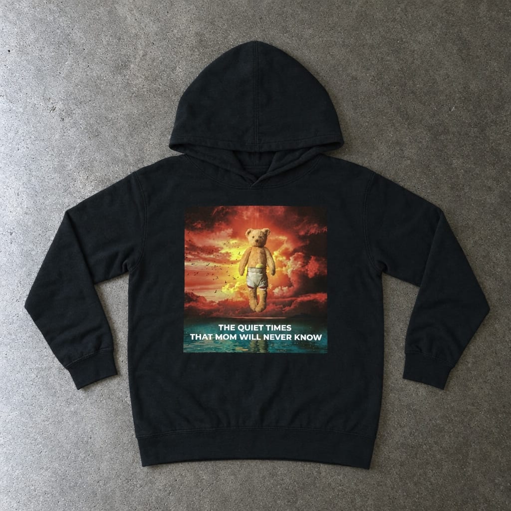 The Quiet Times That Mom Will Never Know Toddler Hoodie Black / 2T