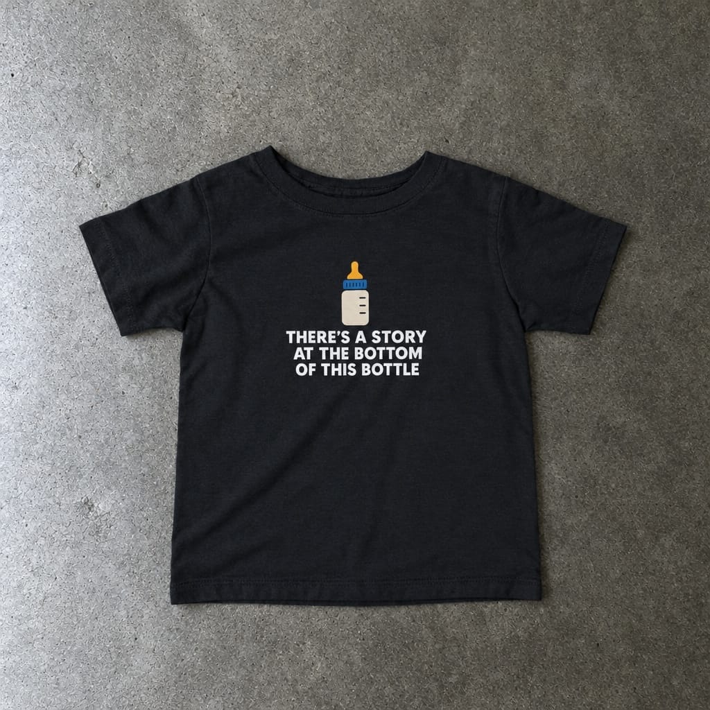 There’s a Story at the Bottom of This Bottle - Infant Tee Black / 6M