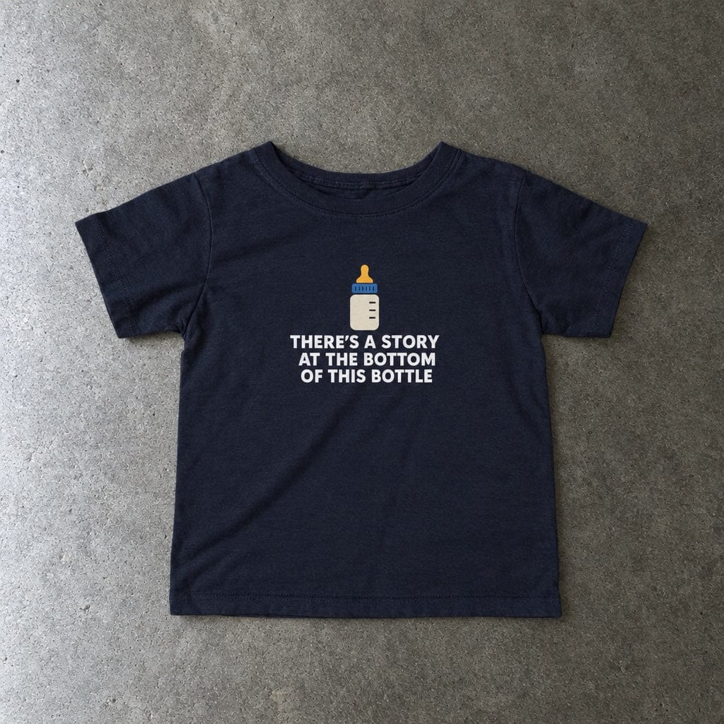 There’s a Story at the Bottom of This Bottle - Infant Tee CA Navy / 6M