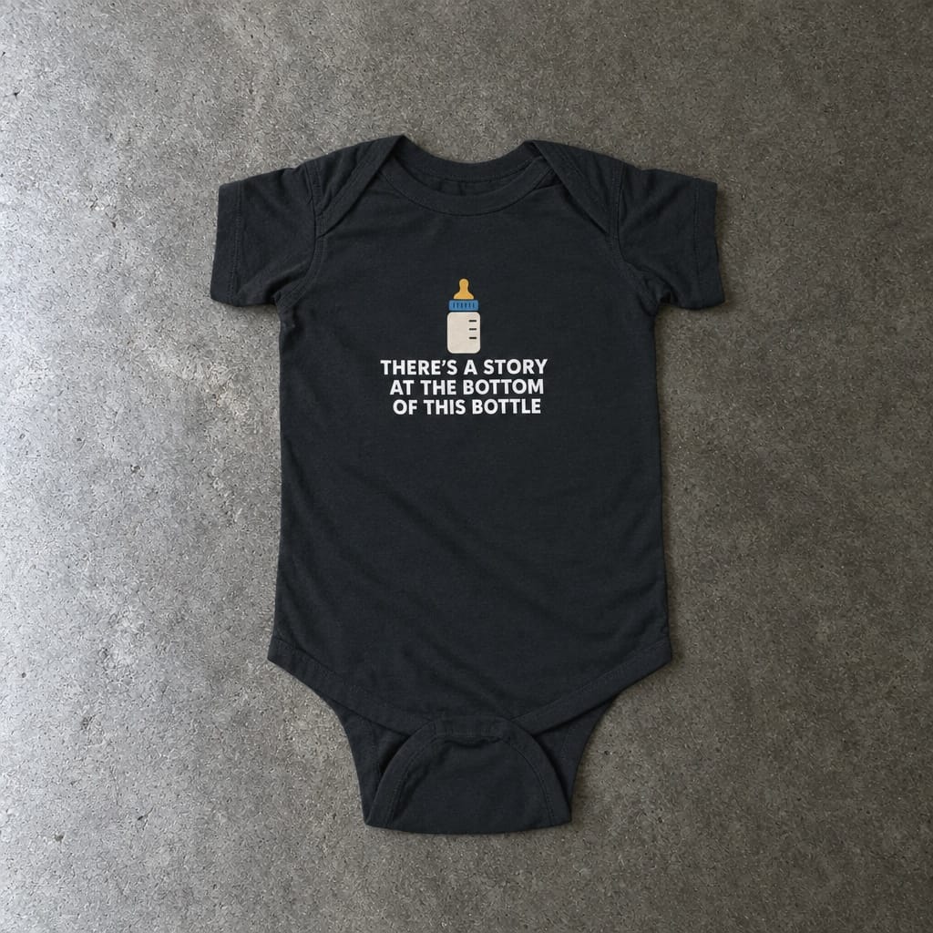 There’s a Story at the Bottom of This Bottle - Onesie Black / NB (0-3M)