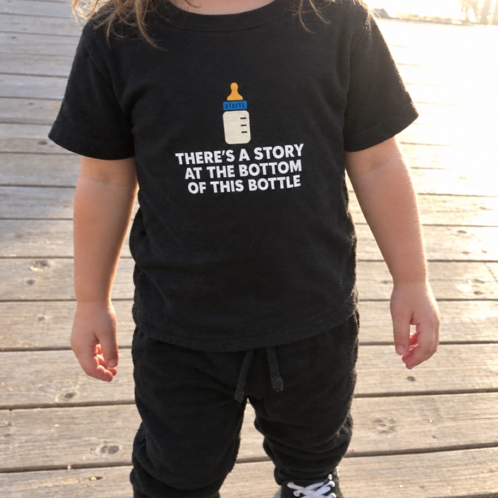 There's a Story at the Bottom of this Bottle - Toddler Tee