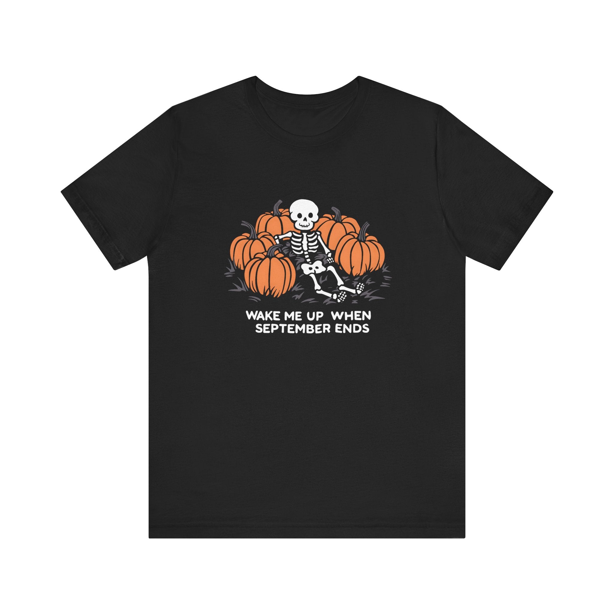 Wake Me Up When September Ends Tee Black / S