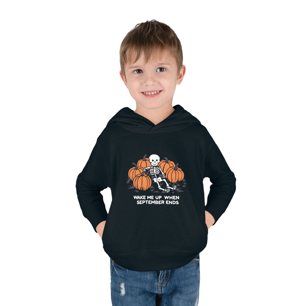 Wake Me Up When September Ends Toddler Hoodie Black / 2T